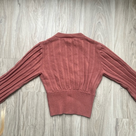 Aritzia Wilfred Plunge Front Cardigan - Picture 3 of 6